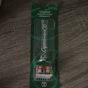 Department 56 Village Mercury Glass Ornament NIP